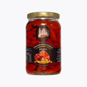 Pimientos enteros asados